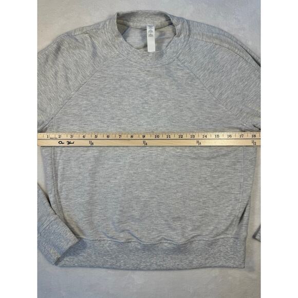 Lululemon 2 pc Set Warm Down Crew Top & Still Chill Jogger Pant Light Grey Small - Picture 5 of 11